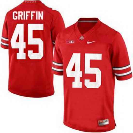 Archie Griffin Ohio State Buckeyes College Football Vintage Mens  45 Nike OSU Red Jersey Jersey
